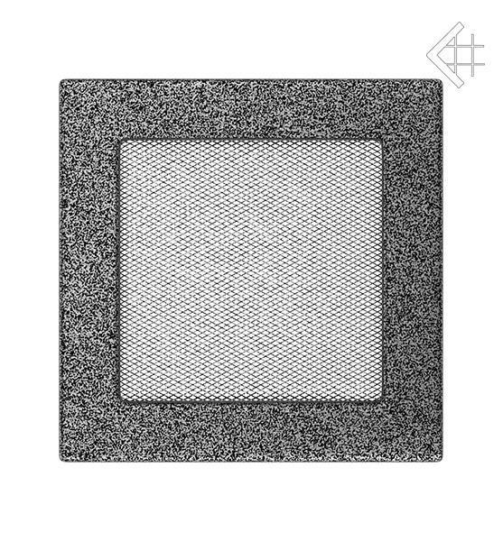 Вентиляционная решетка черно-серебряная (окрашенная) Kratki - фото 1 - id-p74403600