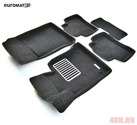 Коврики салона 3D Lux текстильные (Euro-standart) для Mercedes С-Class (W204) (2008-2011) № EM3D-003503