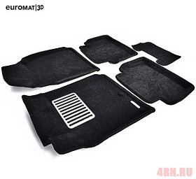Коврики салона 3D Lux текстильные (Euro-standart) для Nissan Qashqai (2007-2013) № EM3D-003714