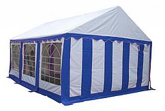 Тент-шатер ПВХ 3x6м белый с синим Sundays 36201