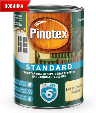 Пропитка для дерева Pinotex Standart 0.9 л. палисандр (Пинотекс Стандарт), фото 2