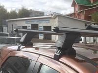 Багажник LUX для Ford Ecosport, внедорожник, гладкая крыша, 2013- аэродуги