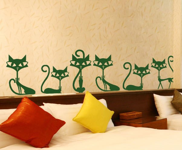 Декоративные наклейки на стены "Коты" - фото 2 - id-p3476233