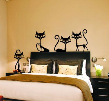 Декоративные наклейки на стены "Коты" - фото 1 - id-p3476233