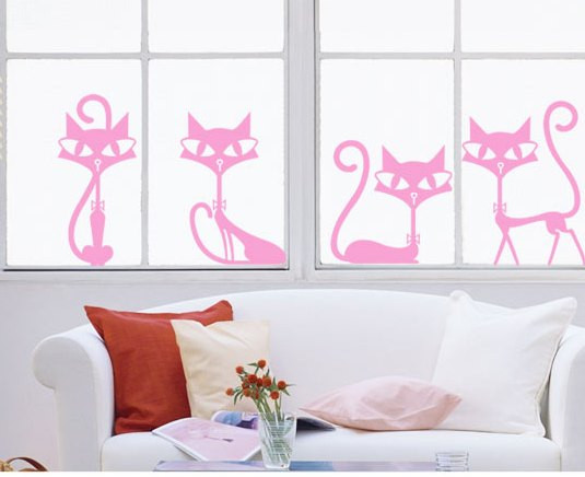 Декоративные наклейки на стены "Коты" - фото 4 - id-p3476233