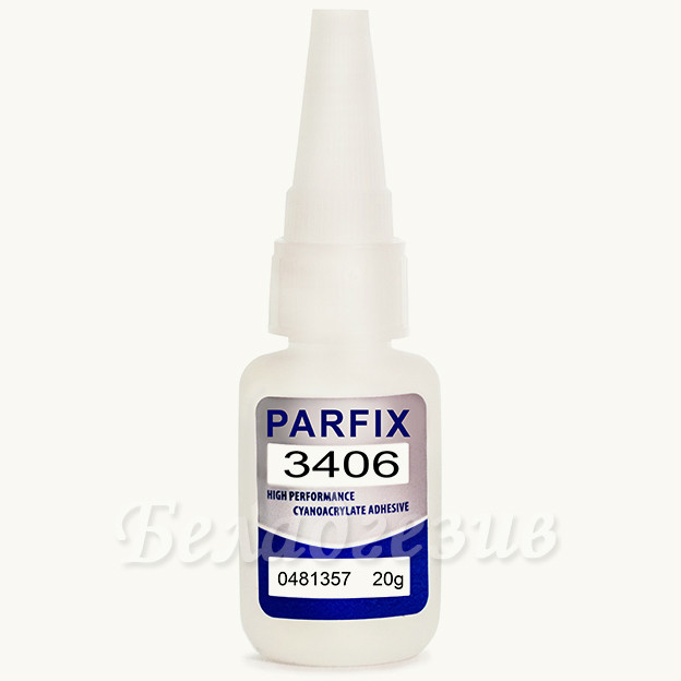Parfix 3406 Клей цианакрилатный для резины, пластика, металла  20 г