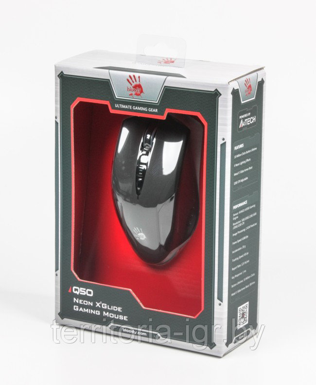 Игровая мышь Bloody Neon Q50 A4Tech - фото 1 - id-p74508461