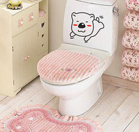 Наклейка на унитаз "Мишка"