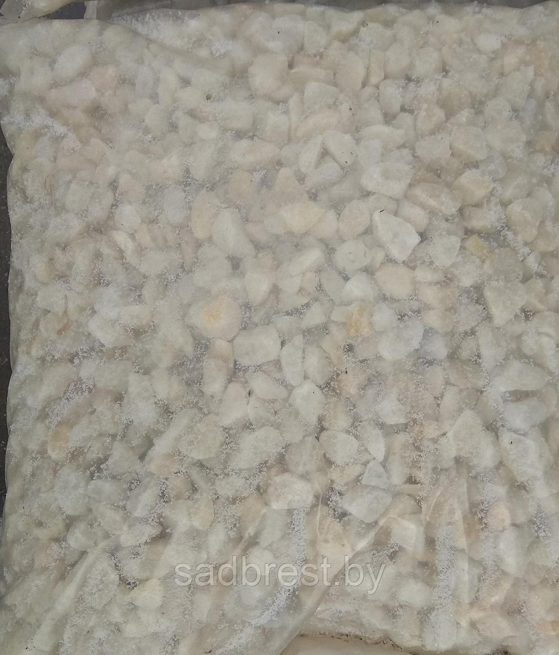 Щебень мраморный белый 5-10 фракции (МКР) 20 кг
