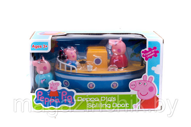 Игровой набор свинка Пеппа на корабле, Lq-912a