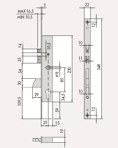 CISA 16215.25 размеры