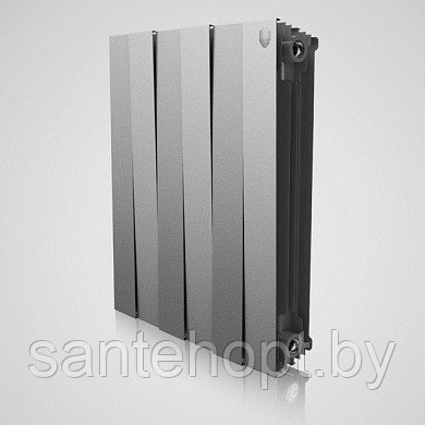 Радиатор биметаллический Royal Thermo Piano Forte 500 Silver Satin (Серебристый)