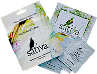 Набор пробников для молодой кожи, 6 саше пакетиков (Sativa)