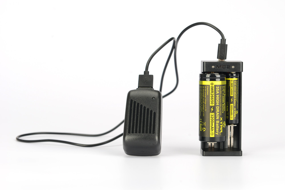Зарядное устройство Xtar MC2 для аккумуляторных элементов (в комплекте с USB кабелем) - фото 6 - id-p74531256