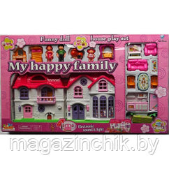 Игровой домик для кукол My Happy Family 8032 со светом и звуком купить в Минске