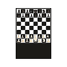 Магнитная меловая доска - Магнитные Шахматы 60*36см, фото 2