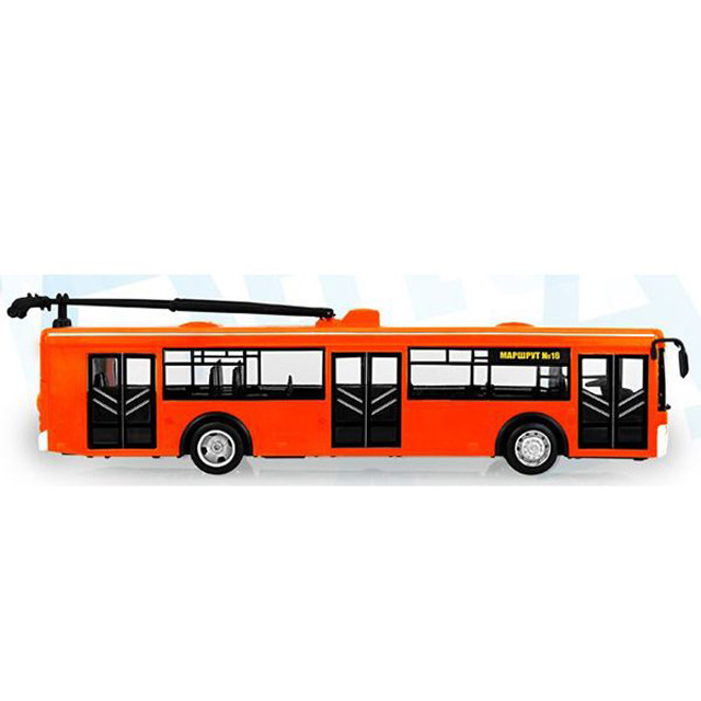 Инерционный троллейбус "Автопарк" (открываются двери, свет, звук) 9690-A - фото 4 - id-p74718192