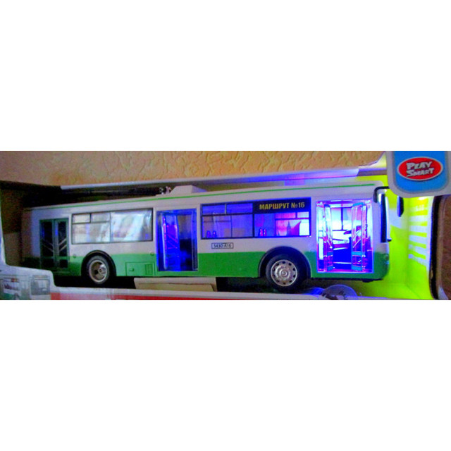 Инерционный троллейбус "Автопарк" (открываются двери, свет, звук) 9690-A - фото 5 - id-p74718192