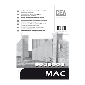 Инструкция к автоматике DEA MAC