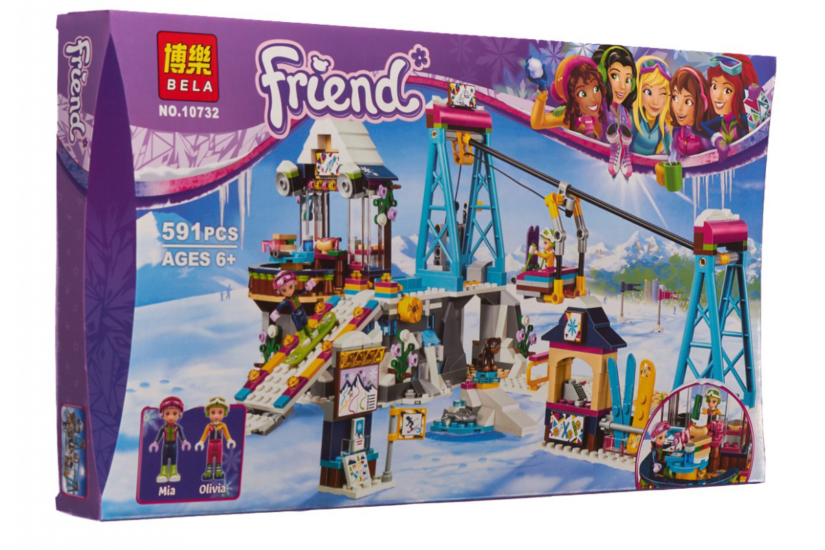 Конструктор BELA Friends Горнолыжный курорт: Подъемник 10732 (Аналог LEGO Friends 41324) 591 дет нд - фото 1 - id-p74765181