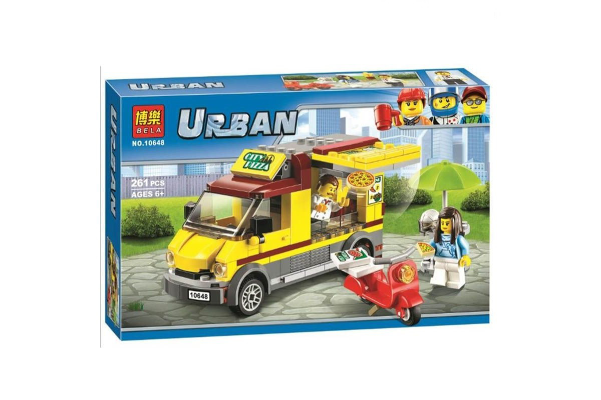 Конструктор BELA Urban Фургон-пиццерия 10648 (Аналог LEGO City 60150) 261 дет. - фото 1 - id-p74769616