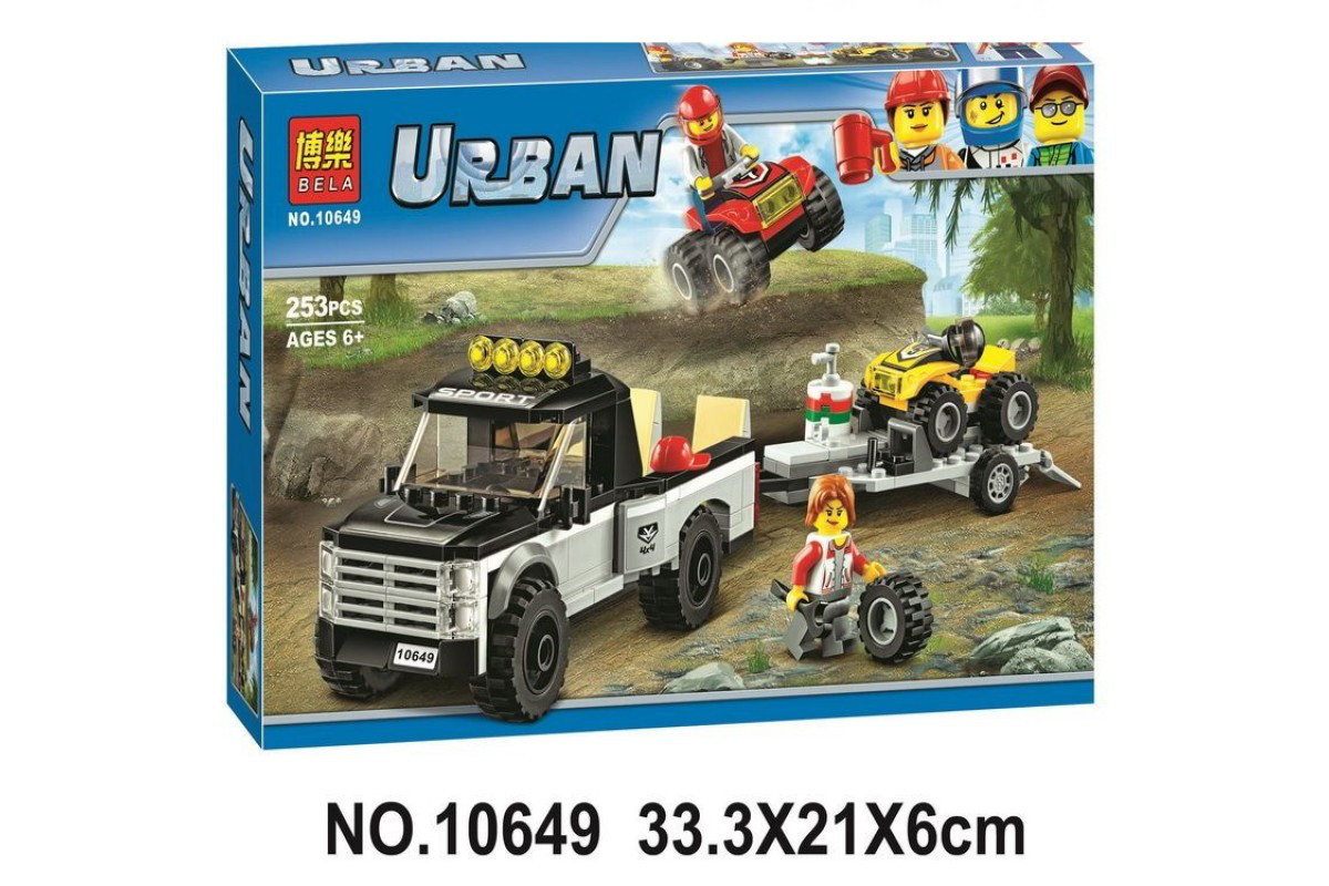 Конструктор BELA Urban Гоночная команда 10649 (Аналог LEGO City 60148) 253 дет. s - фото 1 - id-p74771041
