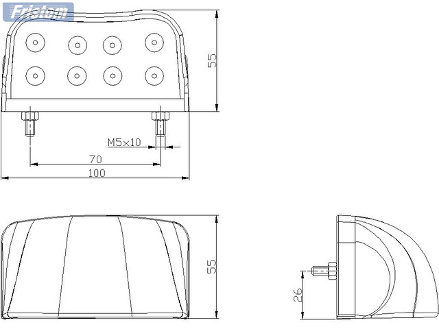 Фонарь подсветки номерного знака LED - фото 4 - id-p3490354