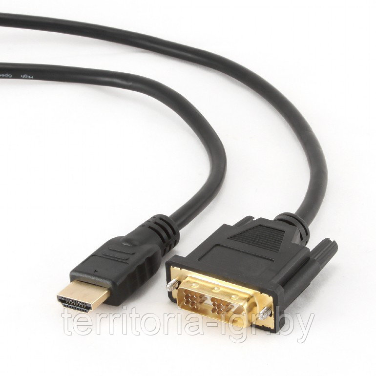 Кабель HDMI - DVI version 2.0 вилка-вилка CC-HDMI-DVI-6 1.8М Cablexpert - фото 2 - id-p74890594