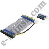 Переходник-райзер Riser card PCI-Ex16 M - PCI-Ex16 F, удлинитель, с доп. питанием, КНР