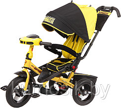 Детский велосипед трехколесный Trike Super Formula, колеса 12\10 (поворотное сиденье) Желтый