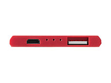 Портативное зарядное устройство Slim Credit Card, красный/красный, фото 2