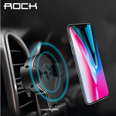 Автодержатель с функцией беспроводной зарядки ROCK W2 Car Wireless Charging Stand - фото 3 - id-p74976794