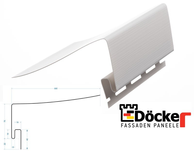 Околооконный профиль для винилового сайдинга Docke Пломбир - фото 2 - id-p74979131