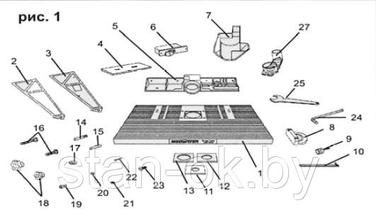 Стол фрезерный JRT-1 Performax - фото 3 - id-p3403973