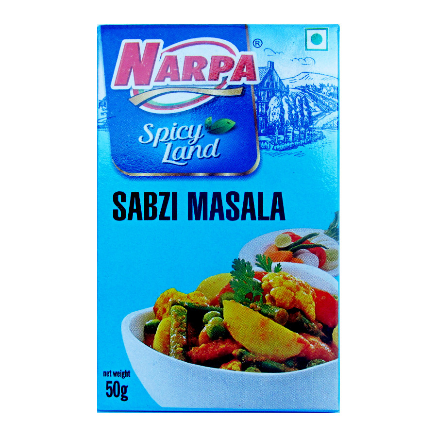 Смесь специй Сабжи Масала Narpa Sabzi Masala, 50г - приправа для овощей