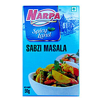 Смесь специй Сабжи Масала Narpa Sabzi Masala, 50г - приправа для овощей