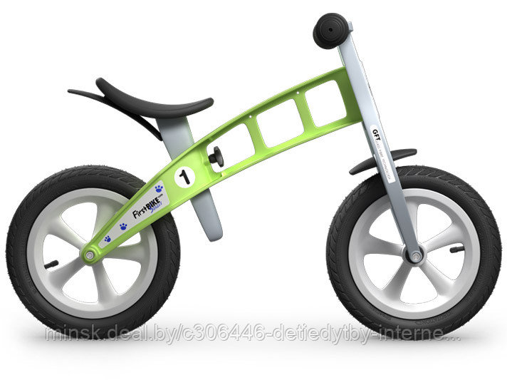 Беговел FirstBIKE Street без тормоза Зеленый