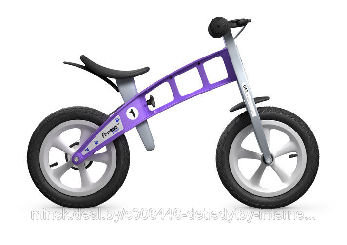 Беговел FirstBIKE Street без тормоза Фиолетовый