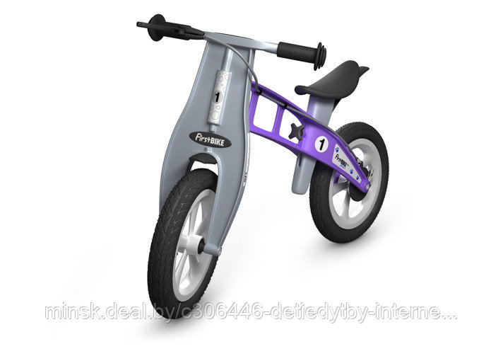 Беговел FirstBIKE Street без тормоза Фиолетовый - фото 7 - id-p75061390