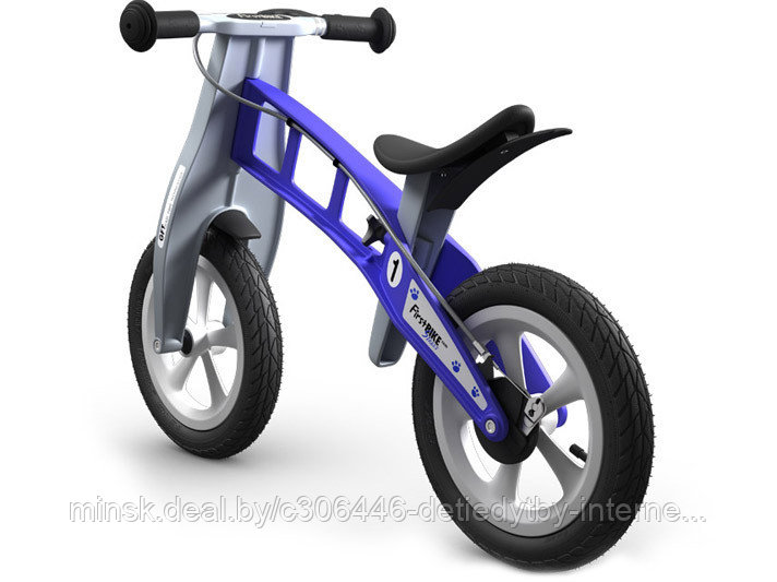 Беговел FirstBIKE Street с тормозом Синий - фото 8 - id-p75061599