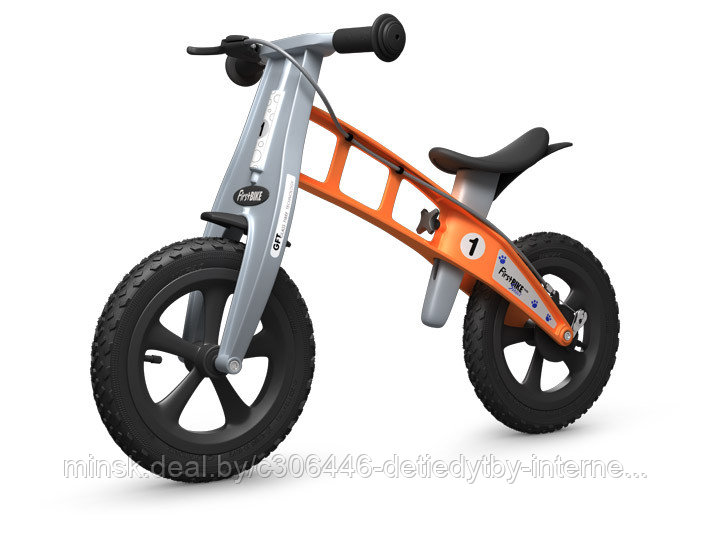 Беговел FirstBIKE Cross с тормозом Оранжевый