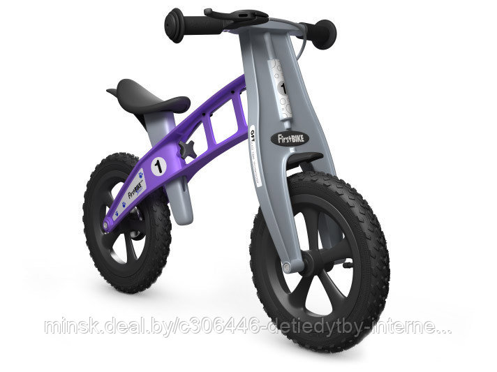 Беговел FirstBIKE Cross с тормозом Фиолетовый - фото 5 - id-p75061675