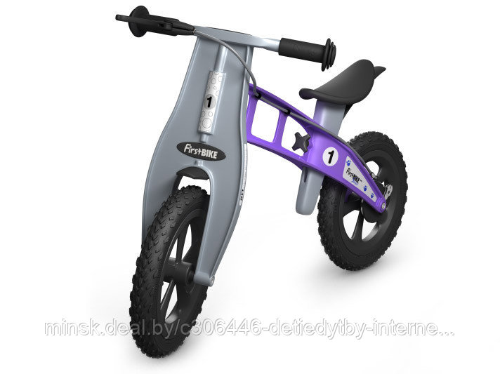 Беговел FirstBIKE Cross с тормозом Фиолетовый - фото 6 - id-p75061675