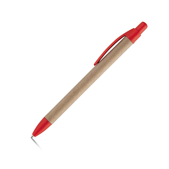 Шариковая ручка из крафт-бумаги с кнопочным механизмом - фото 3 - id-p75084753