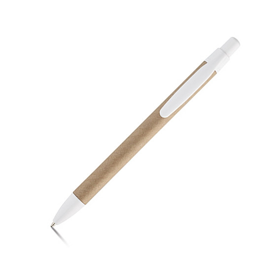 Шариковая ручка из крафт-бумаги с кнопочным механизмом - фото 4 - id-p75084753