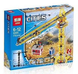 Конструктор 02069 Высотный кран, 778 деталей аналог LEGO City (Лего Сити) 7905