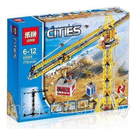 Конструктор 02069 Высотный кран, 778 деталей аналог LEGO City (Лего Сити) 7905 - фото 1 - id-p75134178