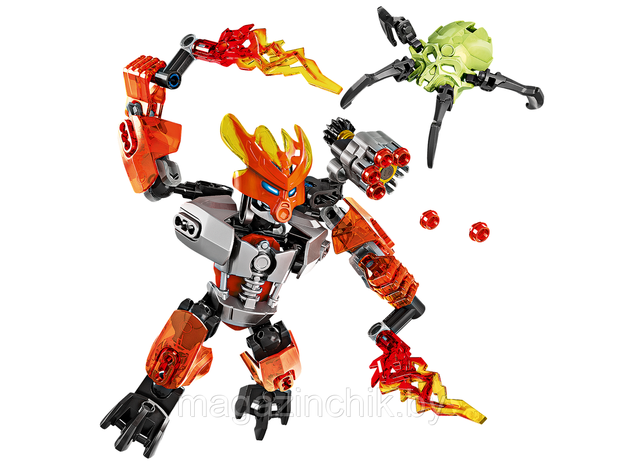 Конструктор Bionicle Страж Огня 706-6 аналог Лего (LEGO) Бионикл 70783 - фото 3 - id-p75149248