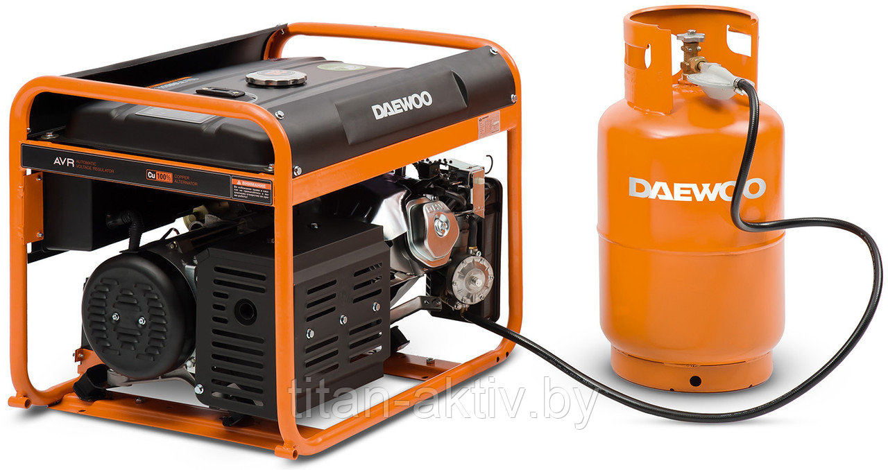 Генератор бензиновый DAEWOO GDA 7500 DFE (газовый) - фото 2 - id-p75165457
