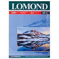 Фотобумага А4 (210×297) глянцевая односторонняя, 200 г/ м², 50 листов, Lomond 0102020